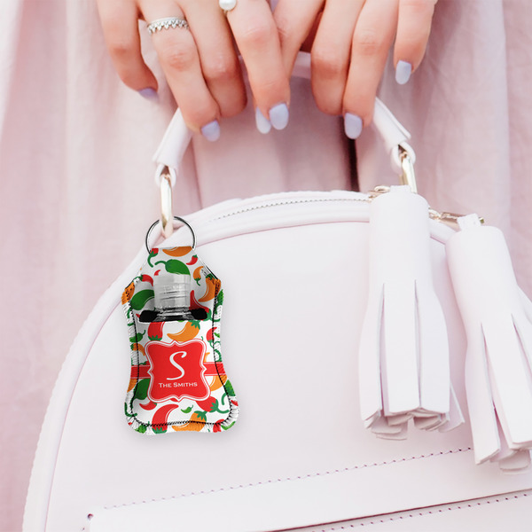 Colored Peppers Sanitizer Holder Keychain - Small (LIFESTYLE)
