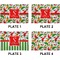 Colored Peppers Set of Rectangular Appetizer / Dessert Plates (Approval)
