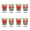 Colored Peppers Shot Glass - White - Set of 4 - APPROVAL