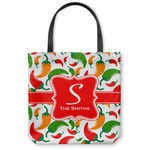 Colored Peppers Canvas Tote Bag - Large - 18"x18" (Personalized)