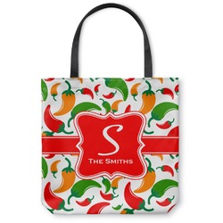Colored Peppers Canvas Tote Bag (Personalized)