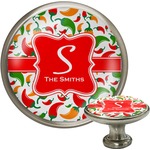 Colored Peppers Cabinet Knob (Personalized)
