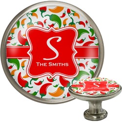 Colored Peppers Cabinet Knob (Personalized)