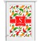 Colored Peppers Single White Cabinet Decal