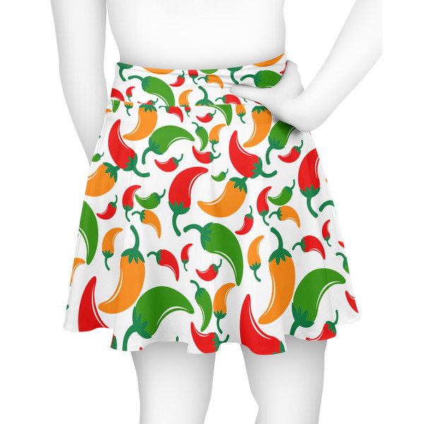 Colored Peppers Skater Skirt - Back
