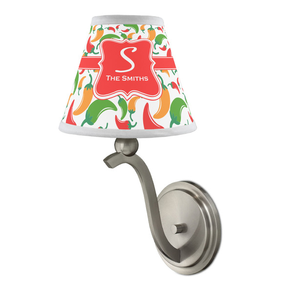 Colored Peppers Small Chandelier Lamp - LIFESTYLE (on wall lamp)