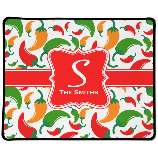 Custom Colored Peppers Large Gaming Mouse Pad - 12.5" x 10" (Personalized)