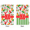 Colored Peppers Small Laundry Bag - Front & Back View