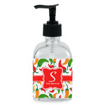 Colored Peppers Glass Soap & Lotion Bottle - Single Bottle (Personalized)