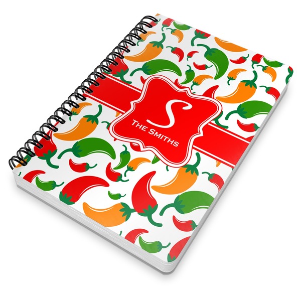 Colored Peppers Spiral Journal 7 x 10 - Main