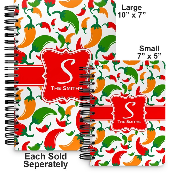 Colored Peppers Spiral Journal - Comparison
