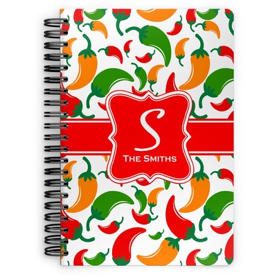 Colored Peppers Spiral Notebook (Personalized)