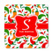 Colored Peppers Square Fridge Magnet - FRONT