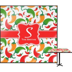 Colored Peppers Square Table Top (Personalized)