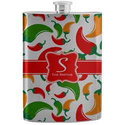 Colored Peppers Stainless Steel Flask (Personalized)