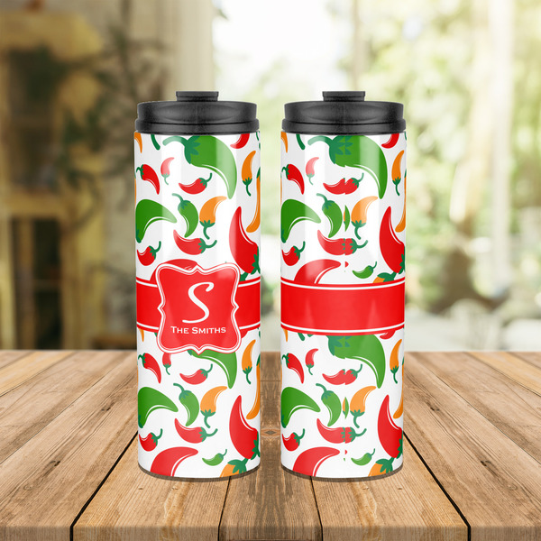 Colored Peppers Stainless Steel Tumbler - Lifestyle