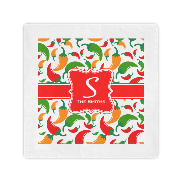 Custom Colored Peppers Cocktail Napkins (Personalized)