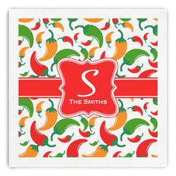 Colored Peppers Paper Dinner Napkins (Personalized)