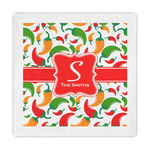 Colored Peppers Standard Decorative Napkins (Personalized)