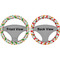 Colored Peppers Steering Wheel Cover- Front and Back