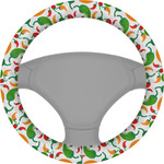 Colored Peppers Steering Wheel Cover (Personalized)