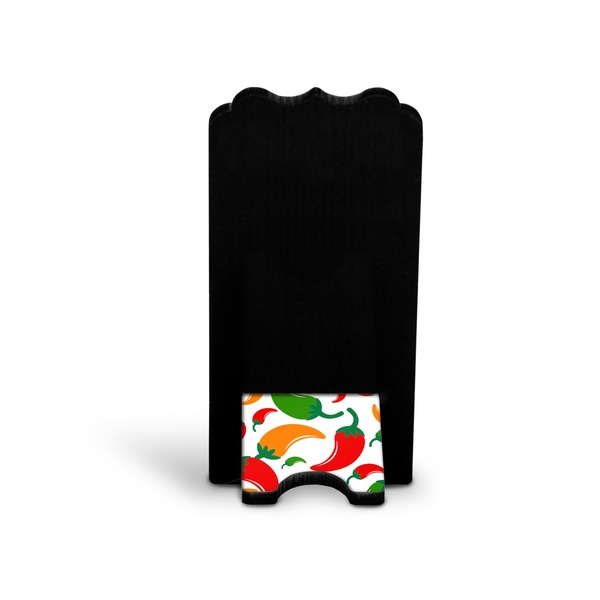 Colored Peppers Stylized Phone Stand - Back