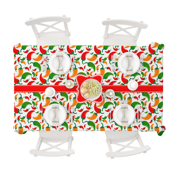 Colored Peppers Tablecloths (58"x102") - TOP VIEW