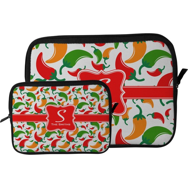 Colored Peppers Tablet Sleeve (Size Comparison)