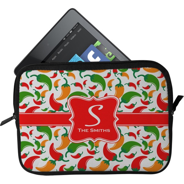 Custom Colored Peppers Tablet Case / Sleeve (Personalized)