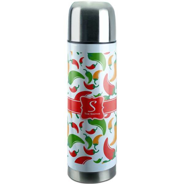 Custom Colored Peppers Stainless Steel Thermos (Personalized)