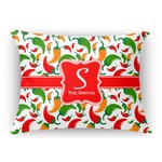 Colored Peppers Rectangular Throw Pillow Case (Personalized)
