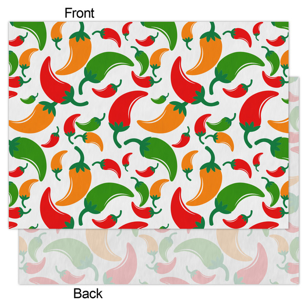 Colored Peppers Tissue Paper - Heavyweight - Large - Front & Back