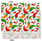 Colored Peppers Tissue Paper - Heavyweight - Large - Front & Back