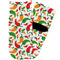 Colored Peppers Toddler Ankle Socks - Single Pair - Front and Back