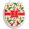 Colored Peppers Toilet Seat Decal (Personalized)
