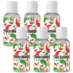 Colored Peppers Travel Bottles (Personalized)