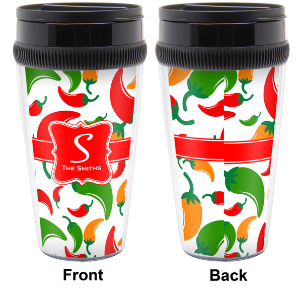 Colored Peppers Travel Mug Approval (Personalized)