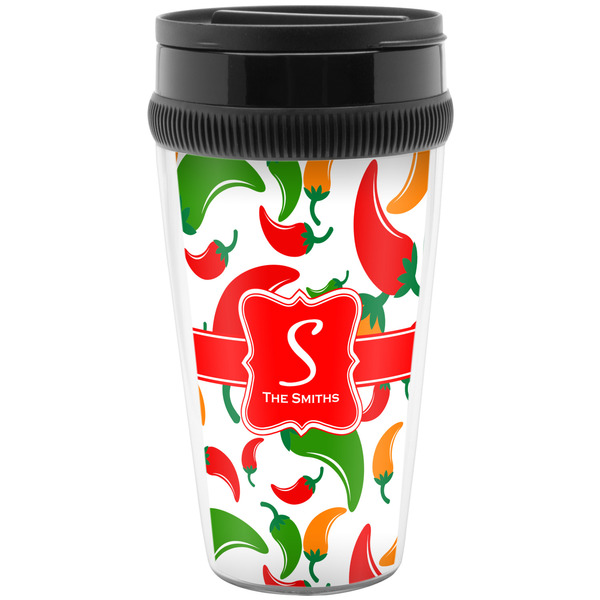Custom Colored Peppers Acrylic Travel Mug without Handle (Personalized)