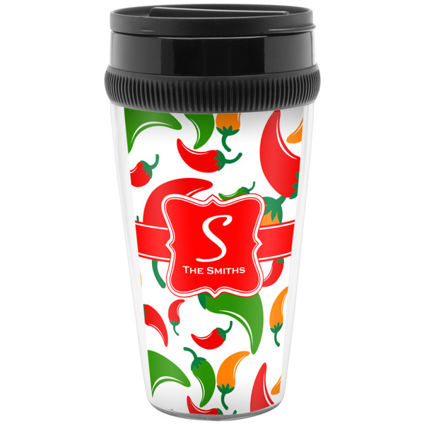 Custom Colored Peppers Acrylic Travel Mug without Handle (Personalized)