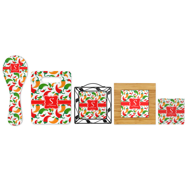 Colored Peppers Trivets