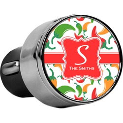 Colored Peppers USB Car Charger (Personalized)