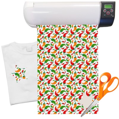 Colored Peppers Heat Transfer Vinyl Sheet (12"x18")