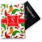 Colored Peppers Vinyl Passport Holder - Front