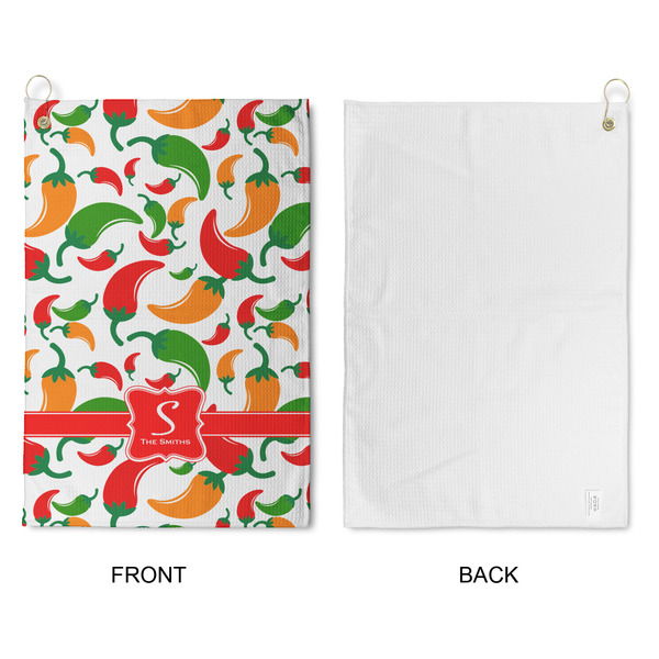 Colored Peppers Waffle Weave Golf Towel - Approval