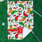 Colored Peppers Waffle Weave Golf Towel - In Context