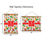 Colored Peppers Wall Hanging Tapestries - Parent/Sizing