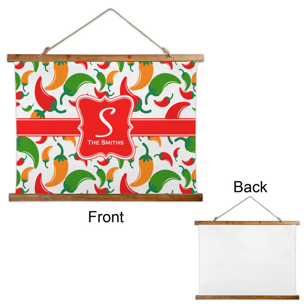 Colored Peppers Wall Hanging Tapestry - Landscape - APPROVAL