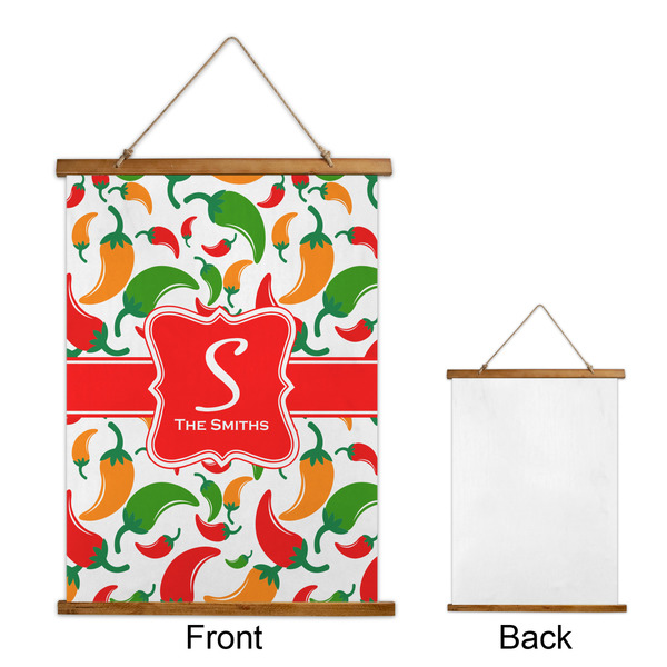 Colored Peppers Wall Hanging Tapestry - Portrait - APPROVAL