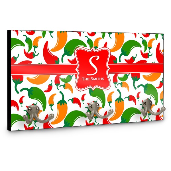 Colored Peppers Coat Hanger Main