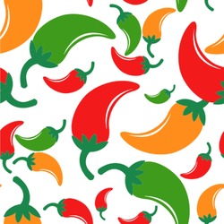 Colored Peppers Wallpaper & Surface Covering (Water Activated 24"x 24" Sample)